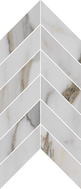 Imperial Gold Calacatta Chevron Mosaics (Polished) M2x6CHEV
