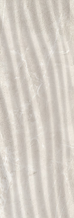 Nature Beige Wall Tile (Glossy Ceramic Curve) 12x35